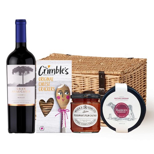 Gran Araucaria Merlot Reserva 75cl Red Wine And Cheese Hamper
